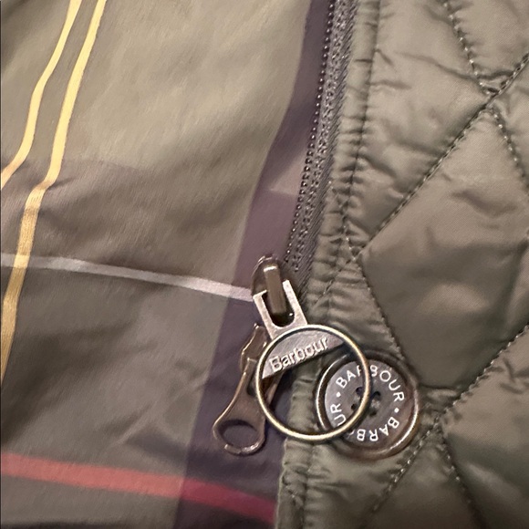 Barbour Olive Quilted Utility Jacket - Picture 10 of 11